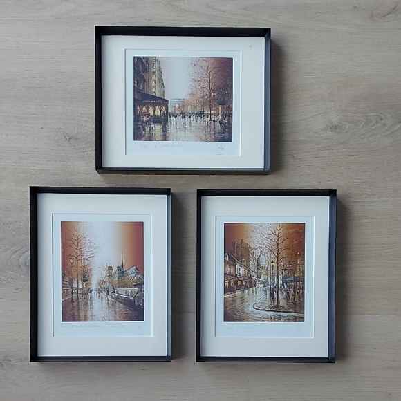 Other - Picture Frame Wall Art of Paris Cityscapes